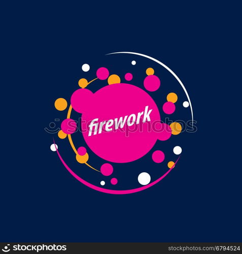 vector logo firework. template design logo firework. Vector illustration of icon