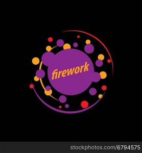vector logo firework. template design logo firework. Vector illustration of icon