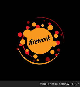 vector logo firework. template design logo firework. Vector illustration of icon