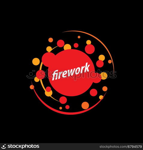 vector logo firework. template design logo firework. Vector illustration of icon