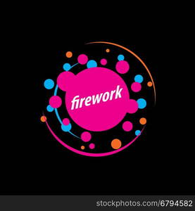 vector logo firework. template design logo firework. Vector illustration of icon