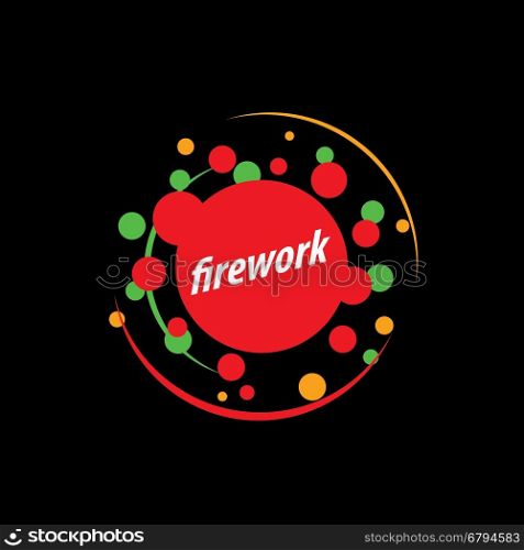 vector logo firework. template design logo firework. Vector illustration of icon