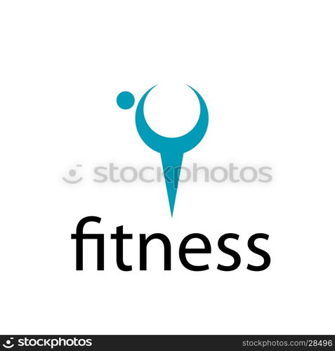 vector logo fitness. pattern design logo fitness. Vector illustration of icon