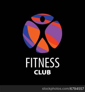 vector logo fitness. template design logo fitness. Vector illustration of icon