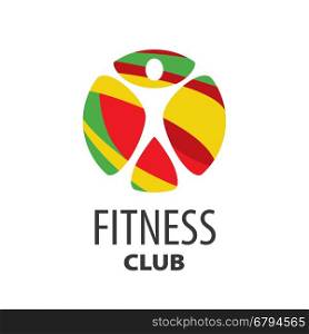 vector logo fitness. template design logo fitness. Vector illustration of icon