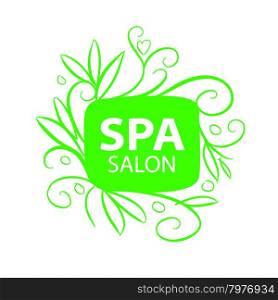 vector logo floral ornament for the spa salon