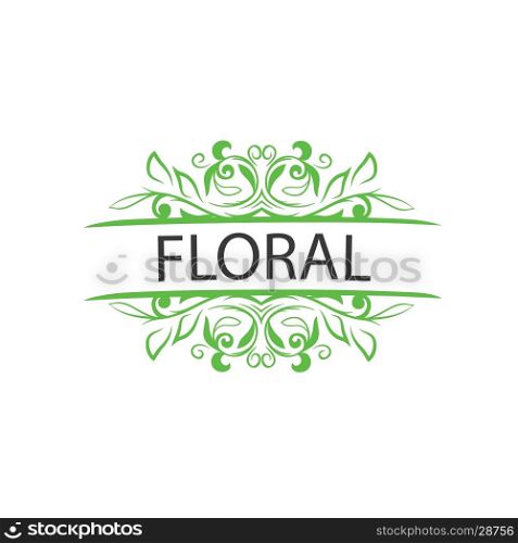vector logo floral. pattern design logo floral. Vector illustration of icon