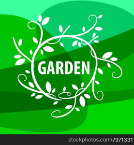 vector logo floral pattern Garden