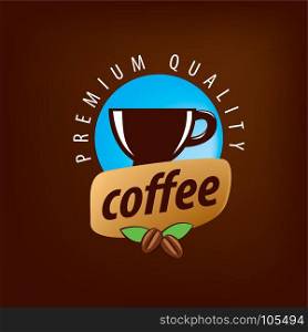 vector logo for coffee. vector logo for coffee, hot drink illustration