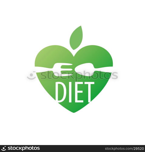 vector logo for diet. logo design template for diet. Vector illustration of icon