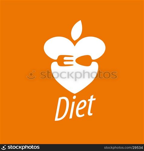 vector logo for diet. logo design template for diet. Vector illustration of icon