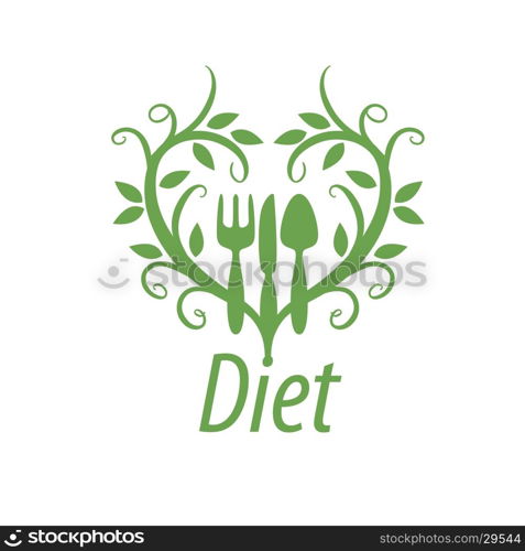 vector logo for diet. logo design template for diet. Vector illustration of icon