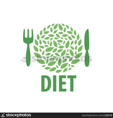 vector logo for diet. logo design template for diet. Vector illustration of icon