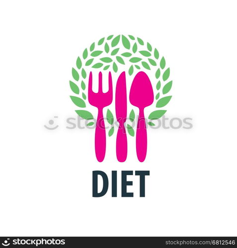 vector logo for diet. logo design template for diet. Vector illustration of icon