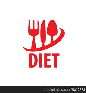 vector logo for diet. logo design template for diet. Vector illustration of icon