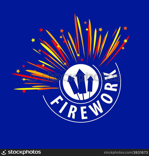 vector logo for fireworks