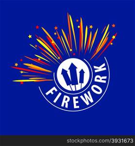 vector logo for fireworks