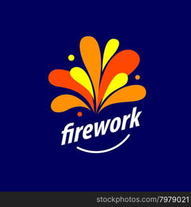 vector logo for fireworks