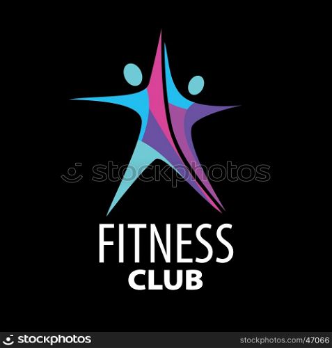 vector logo for fitness. template design logo fitness. Vector illustration of icon
