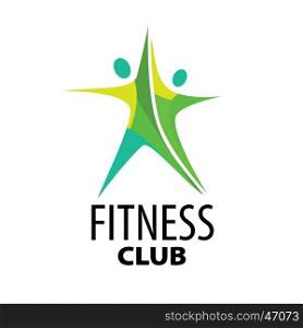 vector logo for fitness. template design logo fitness. Vector illustration of icon