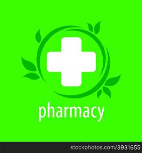 vector logo for pharmacies on a green background