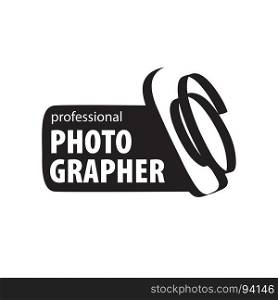 vector logo for photographer. vector logo for photographer. Illustration drawn camera