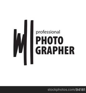 vector logo for photographer. vector logo for photographer. Illustration drawn camera