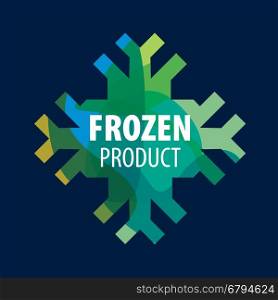 vector logo frozen. template design logo frozen. Vector illustration of icon