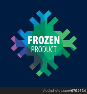 vector logo frozen. template design logo frozen. Vector illustration of icon