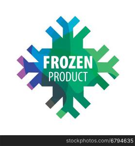 vector logo frozen. template design logo frozen. Vector illustration of icon