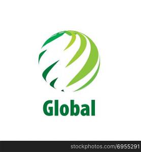 vector logo globe. Abstract globe logo. Vector illustration. Design element