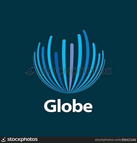 vector logo globe. template logo design globe. Vector illustration icon