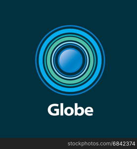 vector logo globe. template logo design globe. Vector illustration icon