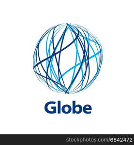 vector logo globe. template logo design globe. Vector illustration icon