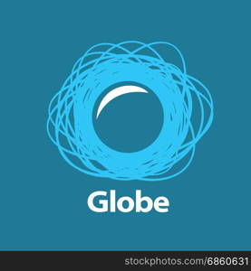 vector logo globe. template logo design globe. Vector illustration icon