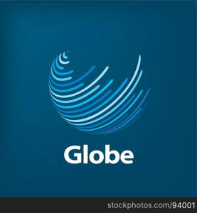 vector logo globe. template logo design globe. Vector illustration icon