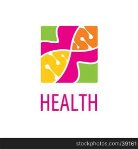 vector logo health. Template design logo health. Vector illustration of icon