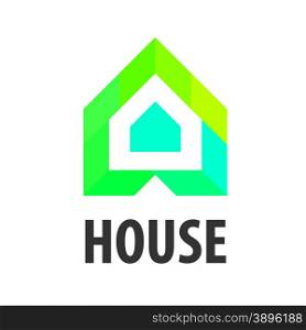 vector logo House in the form of arrows