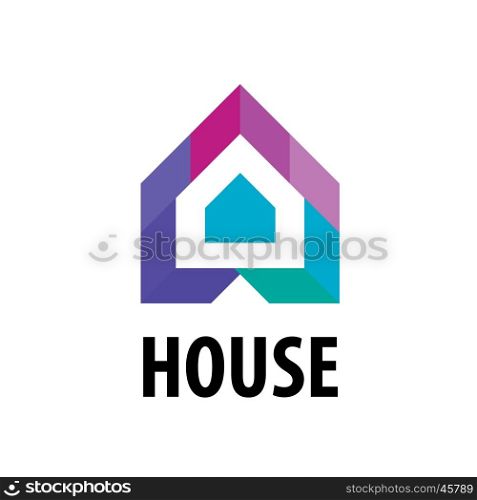 vector logo House in the form of arrows. logo House in the form of arrows. Vector illustration of icon