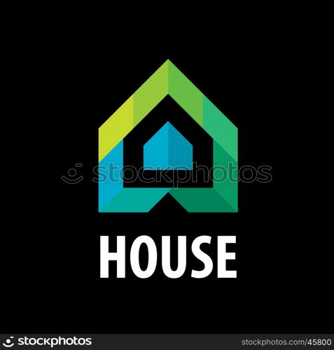 vector logo House in the form of arrows. logo House in the form of arrows. Vector illustration of icon