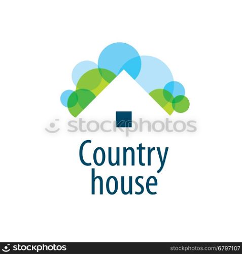 vector logo house. template design logo country house. Vector illustration of icon