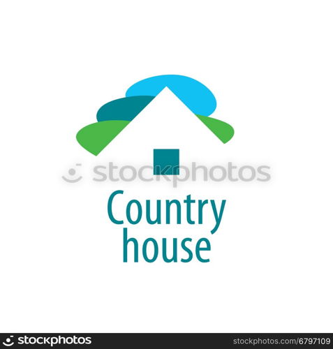 vector logo house. template design logo country house. Vector illustration of icon