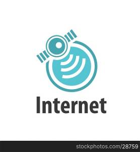 vector logo internet. pattern design logo internet. Vector illustration of icon