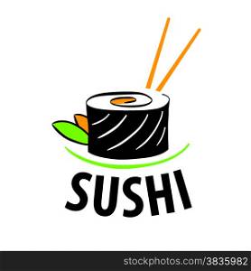 vector logo Japanese food sushi