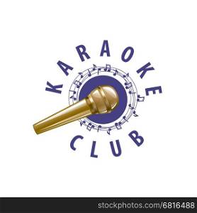 vector logo karaoke. logo design template for karaoke. Vector illustration of icon