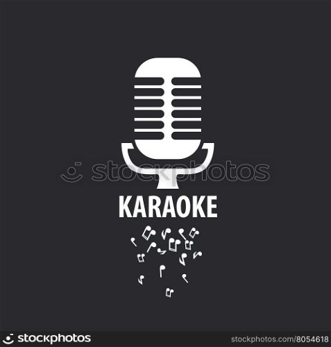vector logo karaoke. logo design template for karaoke. Vector illustration of icon
