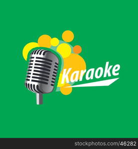 vector logo karaoke. template design logo karaoke. Vector illustration of icon