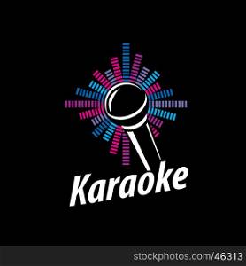 vector logo karaoke. template design logo karaoke. Vector illustration of icon