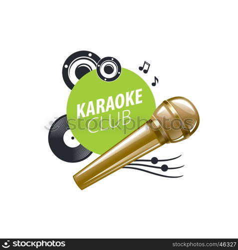 vector logo karaoke. template design logo karaoke. Vector illustration of icon