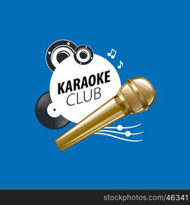 vector logo karaoke. template design logo karaoke. Vector illustration of icon